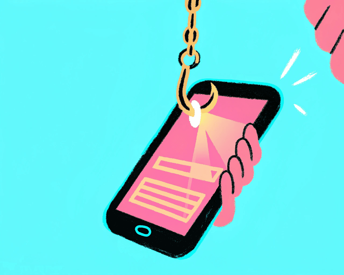 Illustration of breadcrumbing in modern dating
