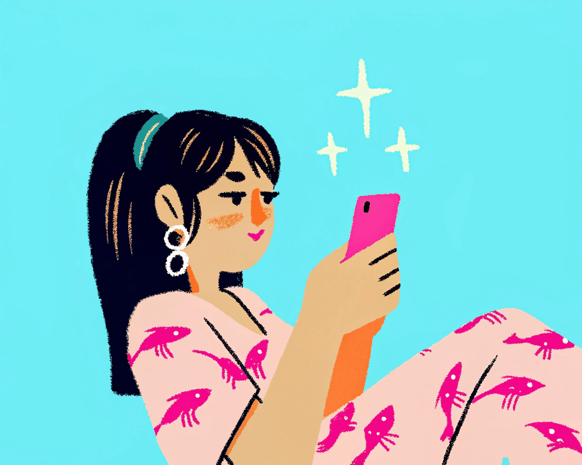 Illustration of Pisces texting patterns in modern dating