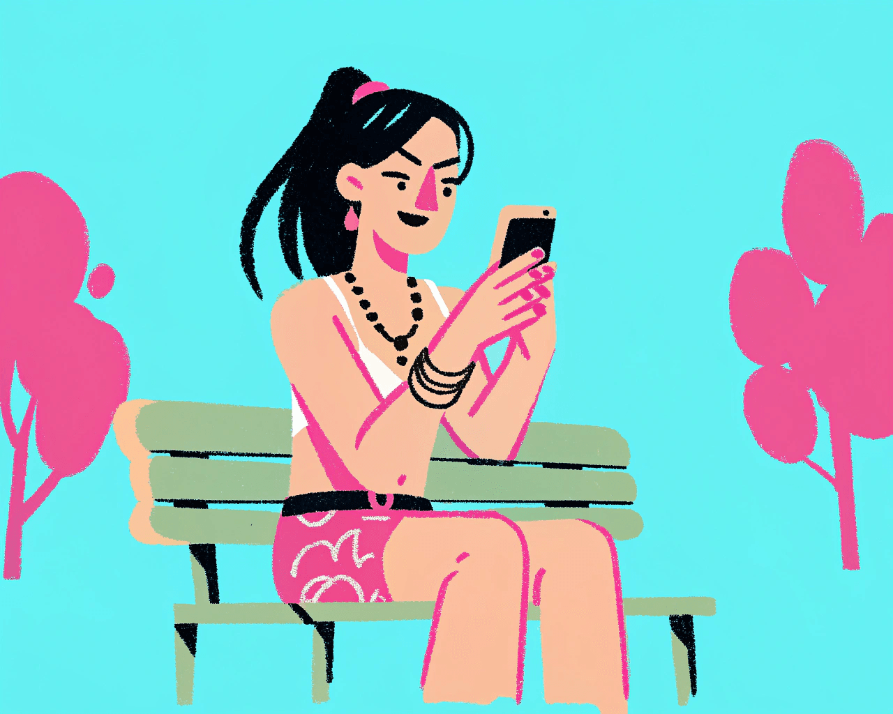 Illustration of Sagittarius texting patterns in modern dating