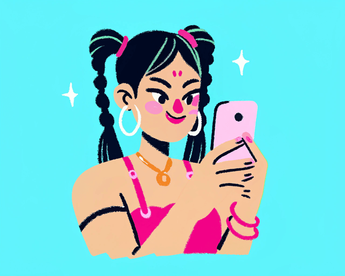 Illustration of Taurus texting patterns in modern dating
